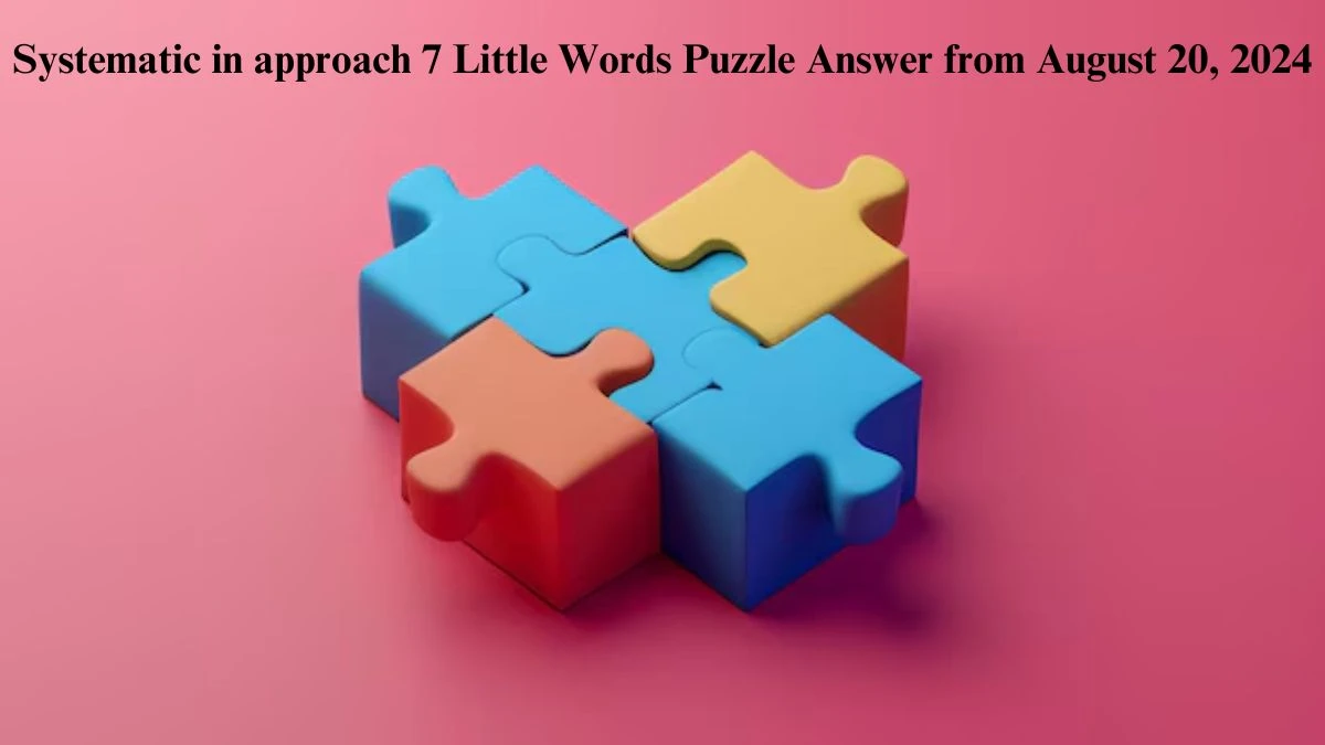 Systematic in approach 7 Little Words Puzzle Answer from August 20, 2024