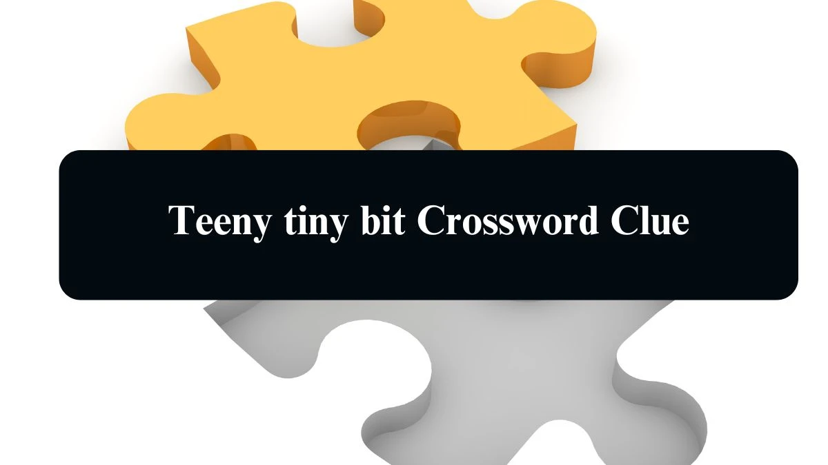 Teeny tiny bit Daily Themed Crossword Clue Puzzle Answer from August 11, 2024