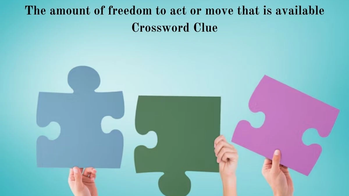 The amount of freedom to act or move that is available Crossword Clue Answers on August 05, 2024