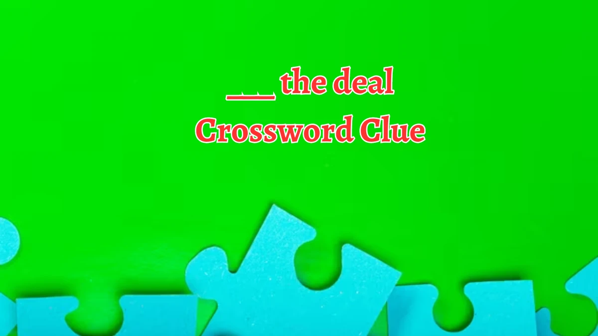 ___ the deal Crossword Clue Daily Themed 4 Letters Puzzle Answer from August 19, 2024