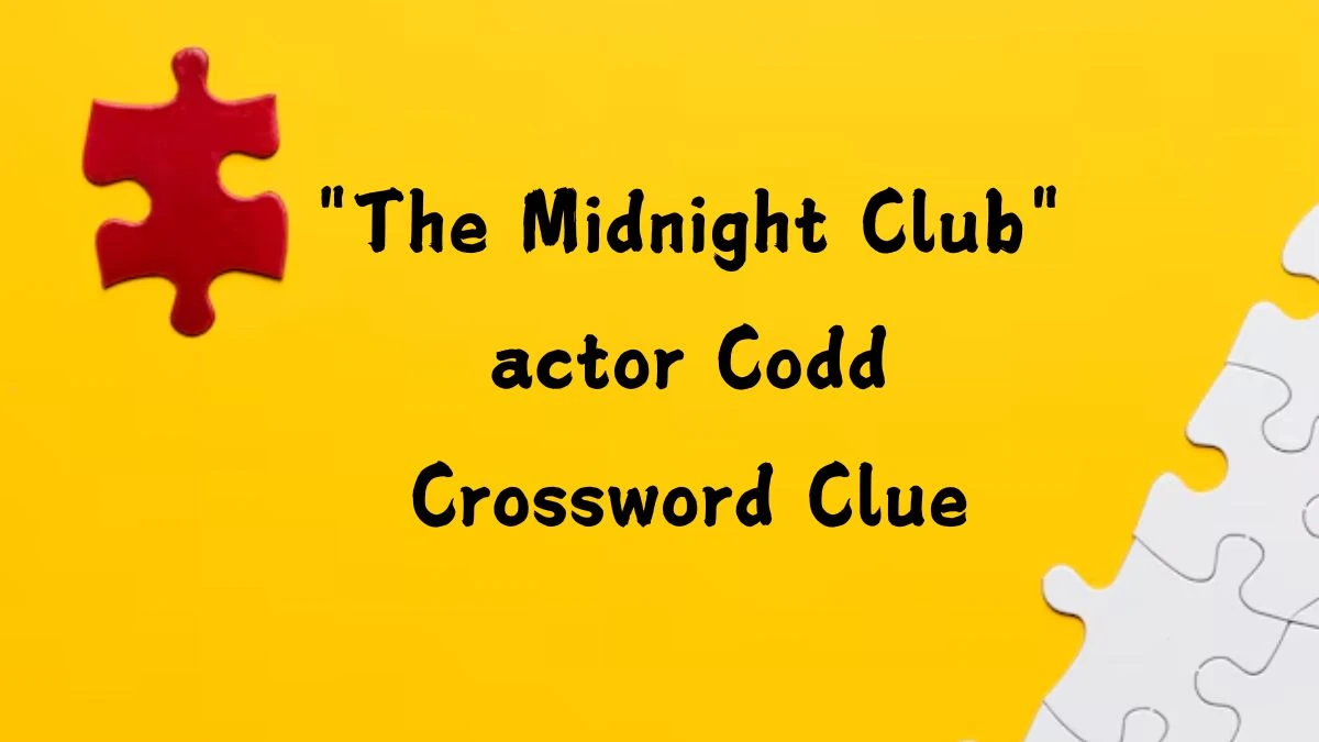 USA Today The Midnight Club actor Codd Crossword Clue Puzzle Answer from August 06, 2024