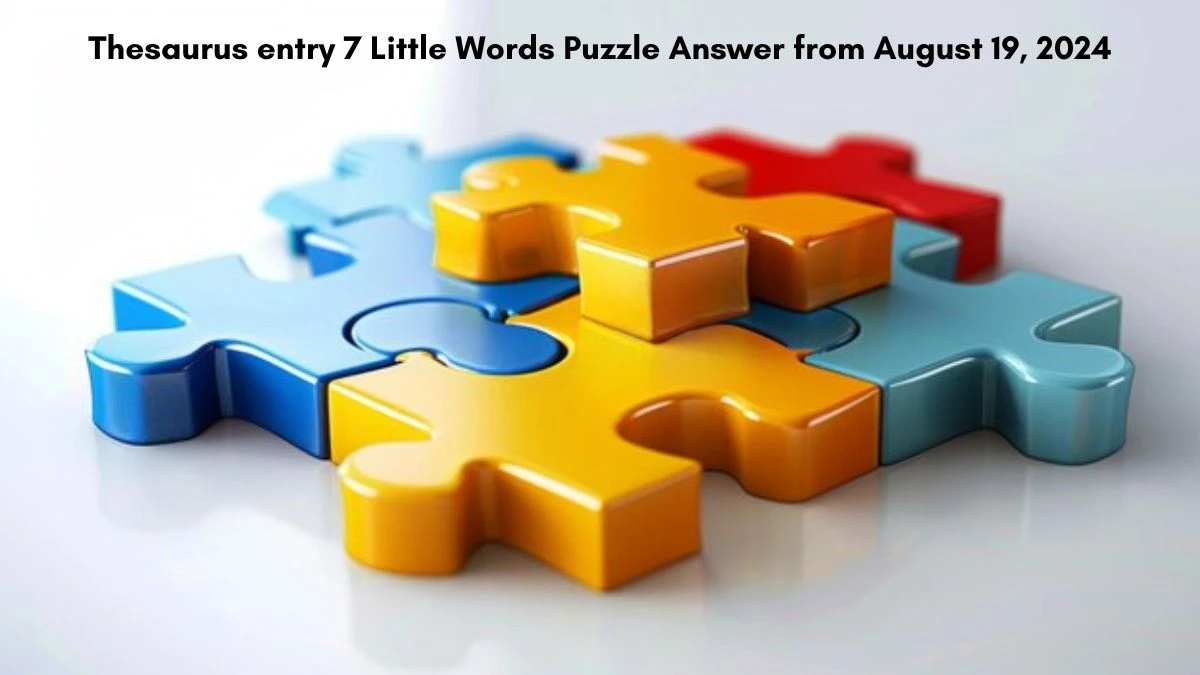 Thesaurus entry 7 Little Words Puzzle Answers from August 19, 2024