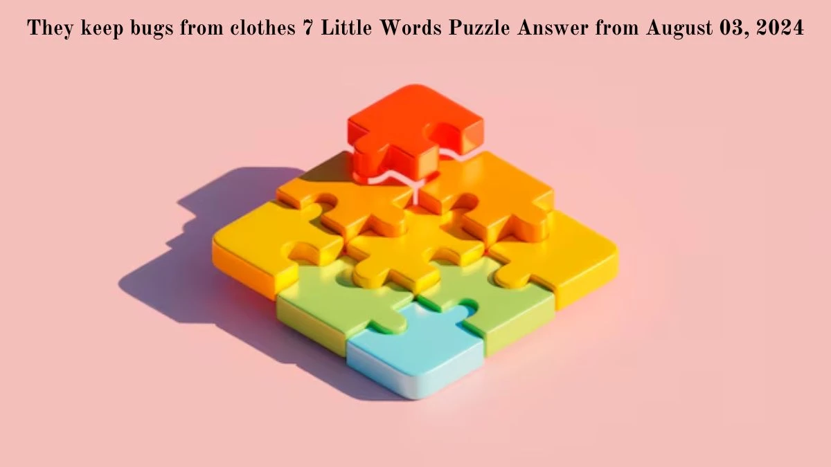 They keep bugs from clothes 7 Little Words Puzzle Answer from August 03, 2024