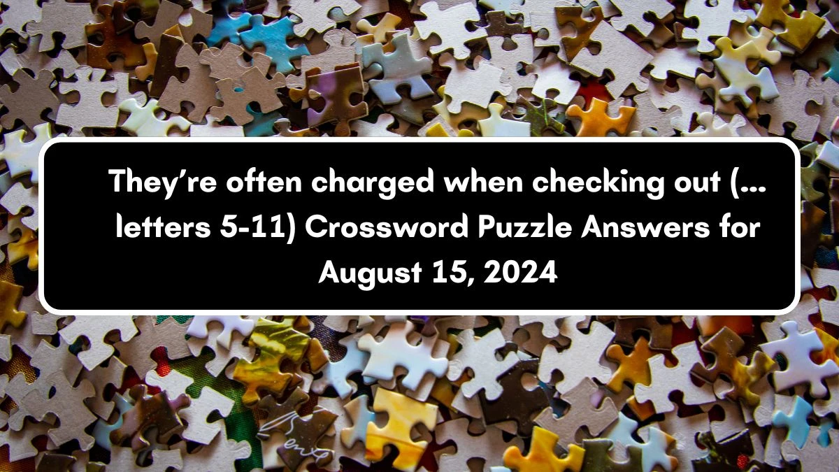 Universal They’re often charged when checking out (… letters 5-11) Crossword Clue Puzzle Answer from August 15, 2024