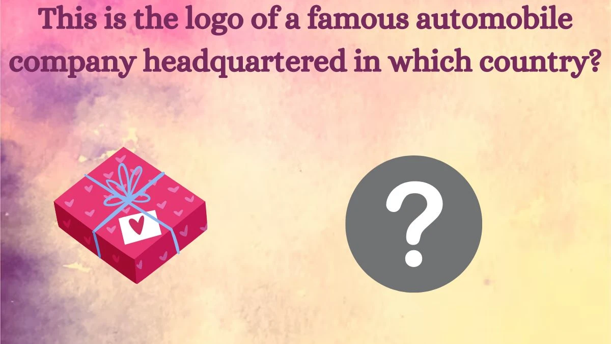 This is the logo of a famous automobile company headquartered in which country? Amazon Quiz Answer Today August 26, 2024