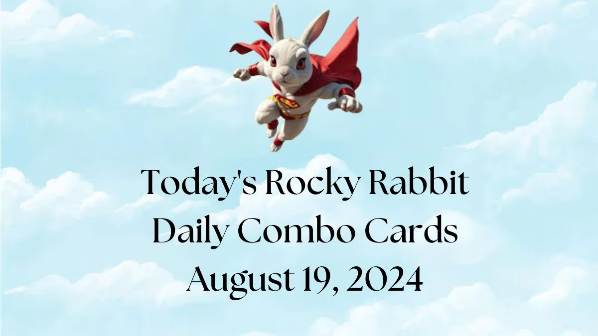 Today's Rocky Rabbit Daily Combo Cards August 19, 2024