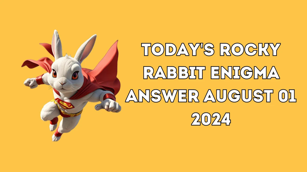 Today's Rocky Rabbit Enigma Answer August 01 2024