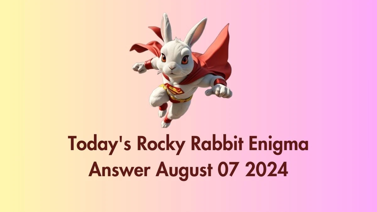 Today's Rocky Rabbit Enigma Answer August 07 2024