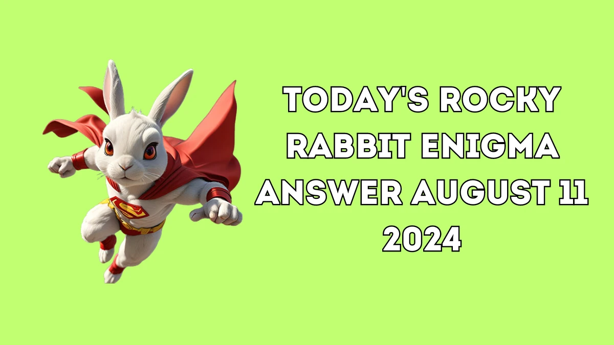 Today's Rocky Rabbit Enigma Answer August 11 2024