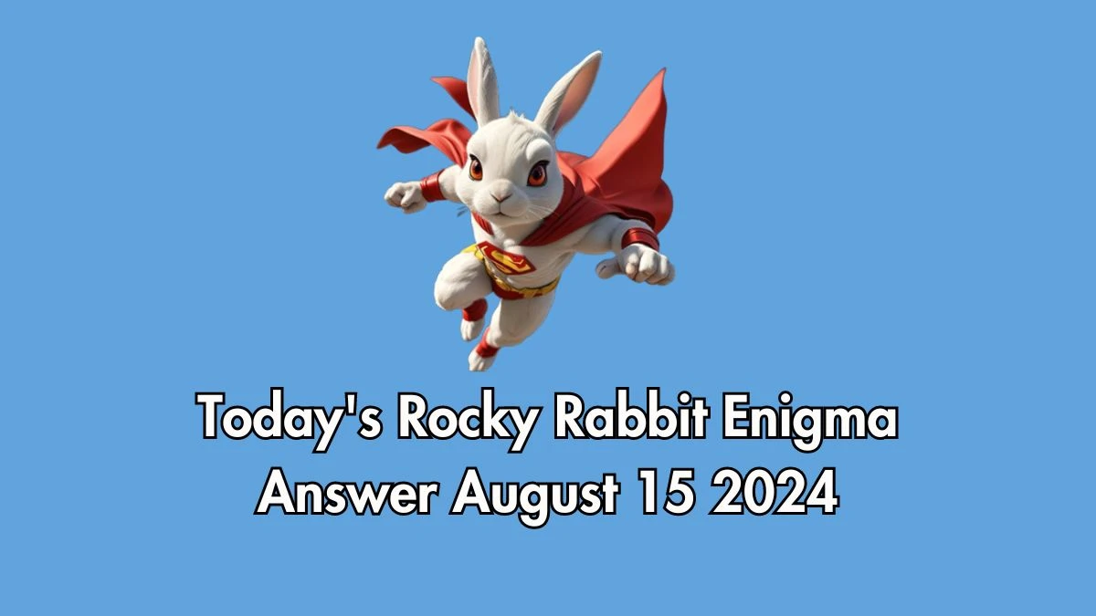 Today's Rocky Rabbit Enigma Answer August 15 2024 - Check the Mystery Words Here!