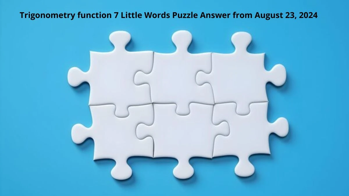 Trigonometry function 7 Little Words Puzzle Answer from August 23, 2024