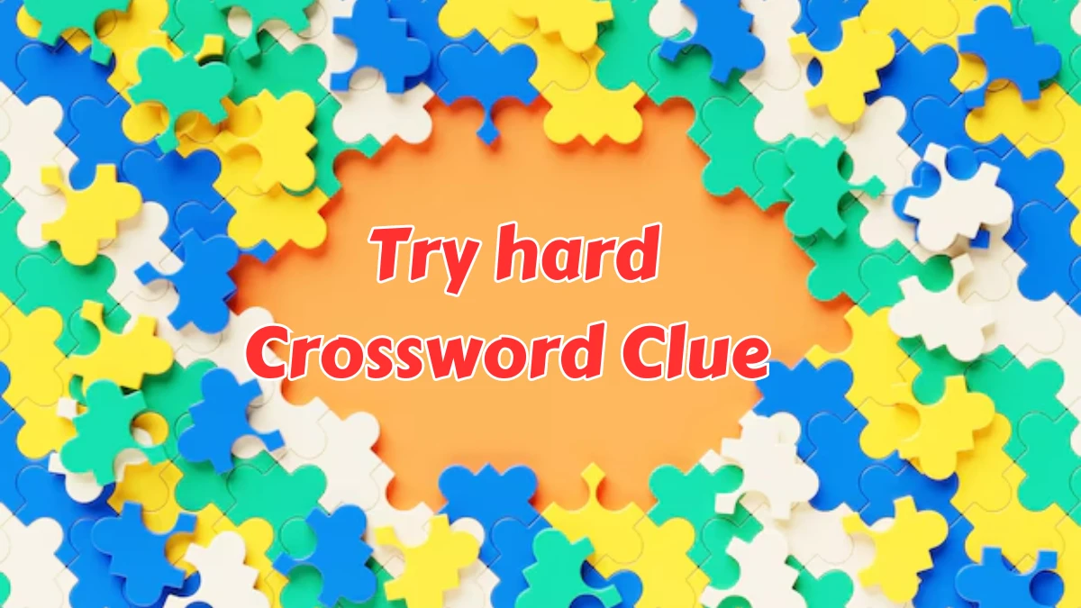 Try hard NYT Crossword Clue Puzzle Answer from August 08, 2024