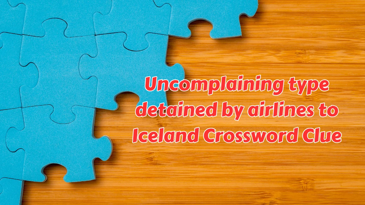 Uncomplaining type detained by airlines to Iceland Crossword Clue Answers on August 08, 2024