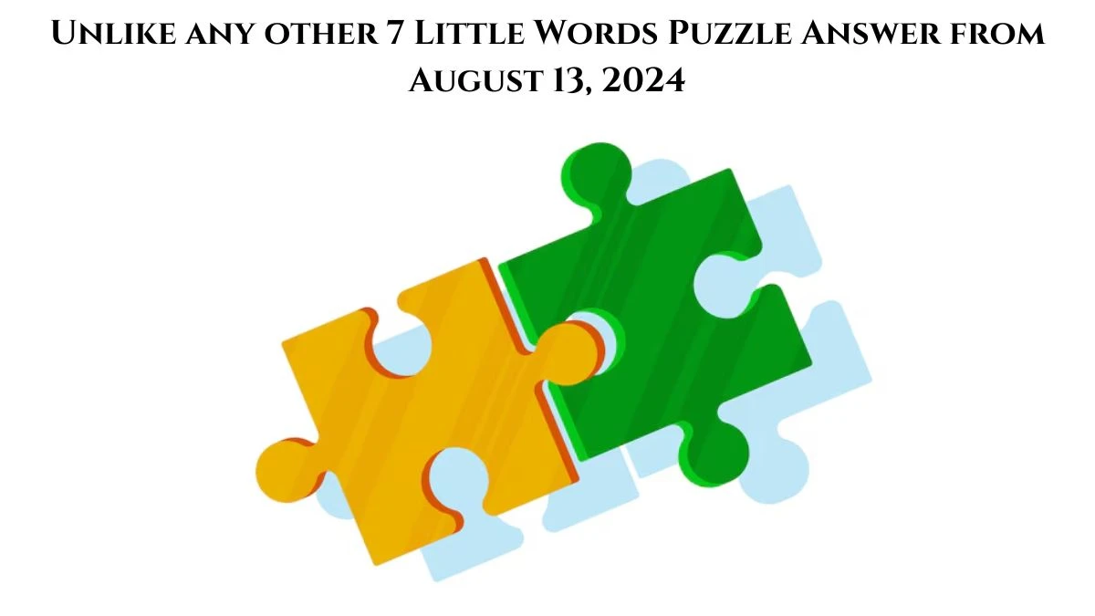 Unlike any other 7 Little Words Puzzle Answer from August 13, 2024