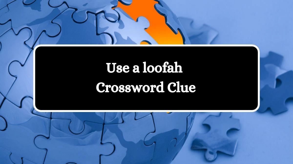 Use a loofah NYT Crossword Clue Puzzle Answer on August 21, 2024