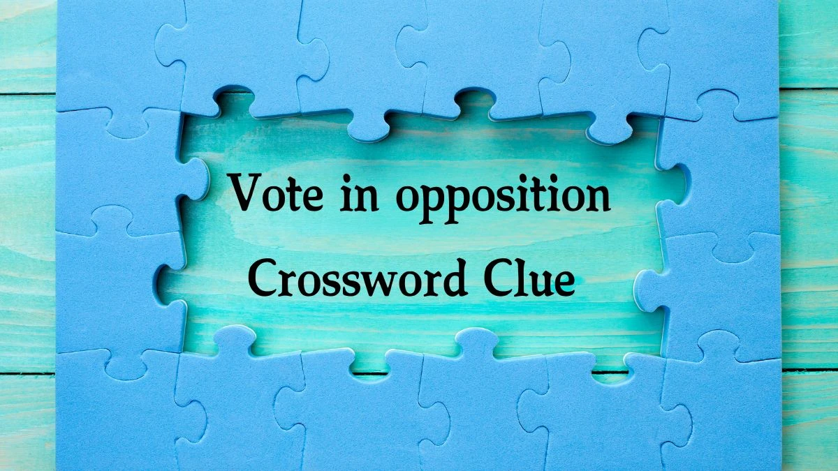 NYT Vote in opposition (3) Crossword Clue Puzzle Answer from August 22, 2024