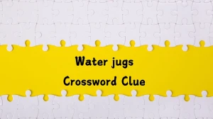 Irish Daily Mail Quick Water jugs 5 Letters Crossword Clue Puzzle Answers from August 14, 2024