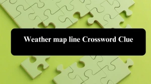 Weather map line Daily Commuter Crossword Clue Puzzle Answer from August 02, 2024