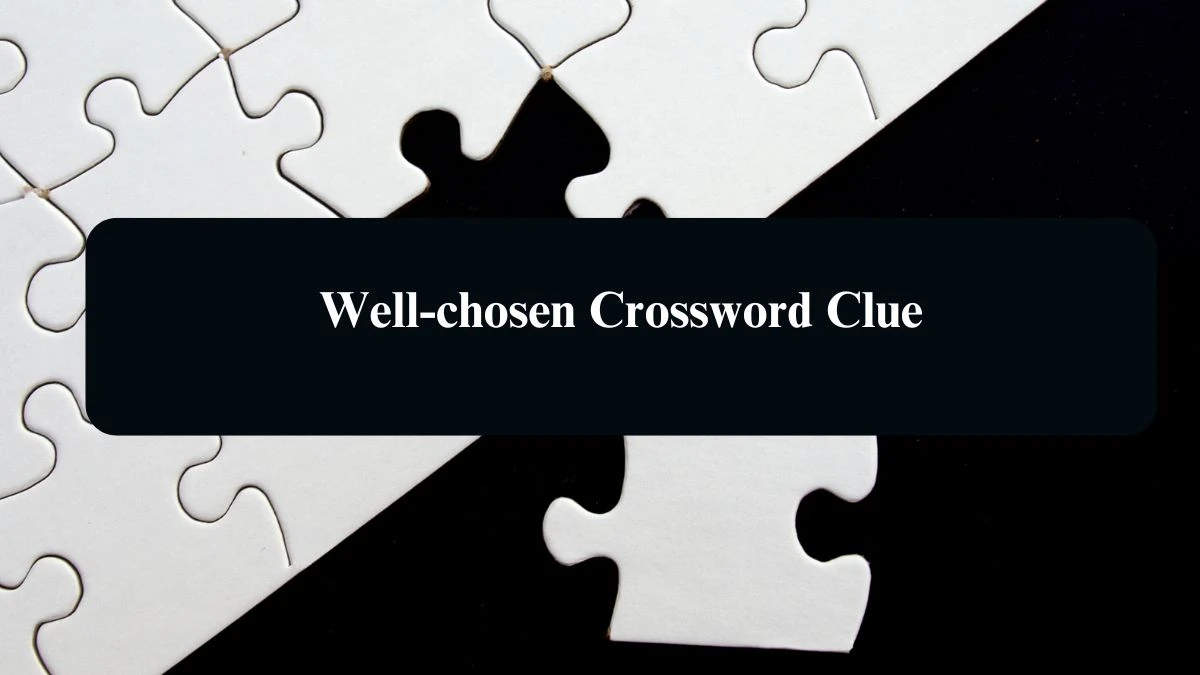 Well-chosen Crossword Clue Daily Themed 3 Letters Puzzle Answer from August 15, 2024