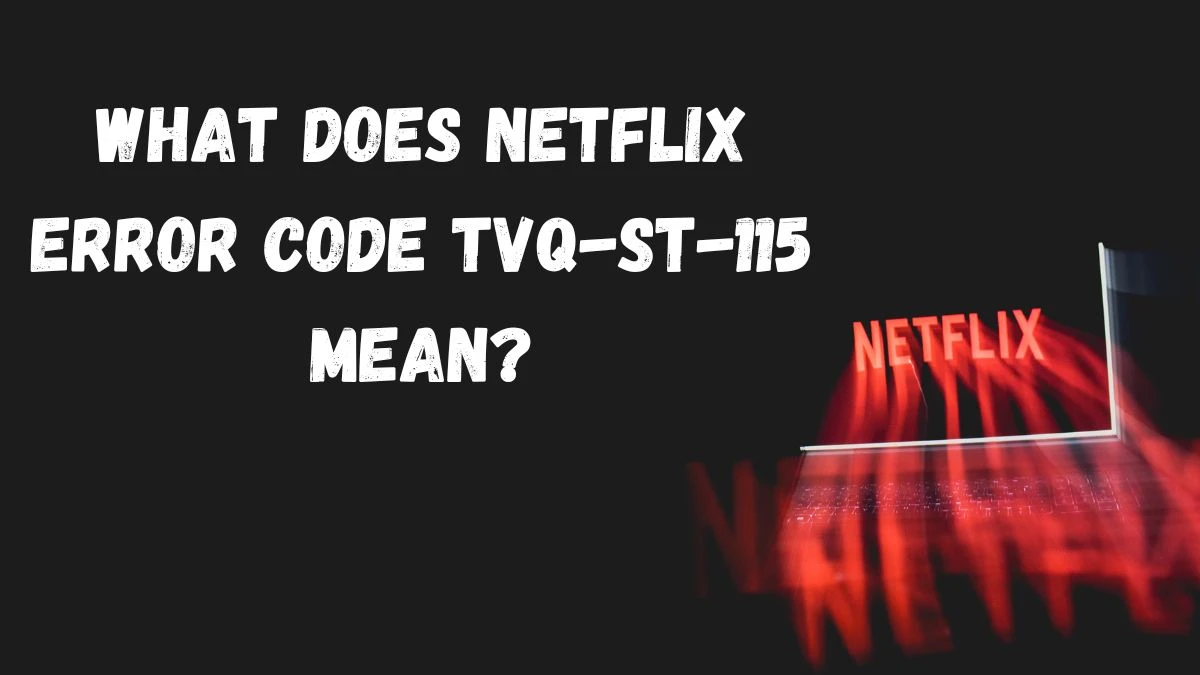 What Does Netflix Error Code Tvq-St-115 Mean? How To Fix Netflix Error Code Tvq-St-115?