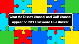 What the Disney Channel and Golf Channel appear on NYT Crossword Clue Puzzle Answer from August 17, 2024