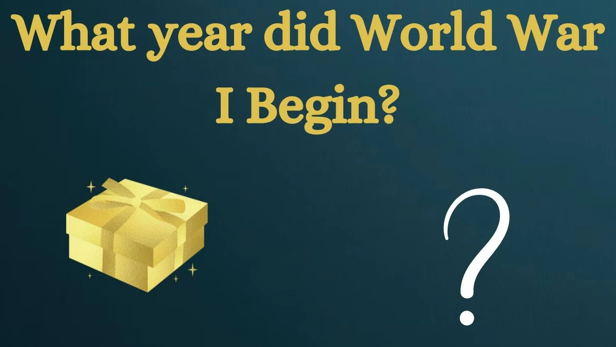 What year did World War I Begin? Amazon Quiz Answer Today August 19, 2024