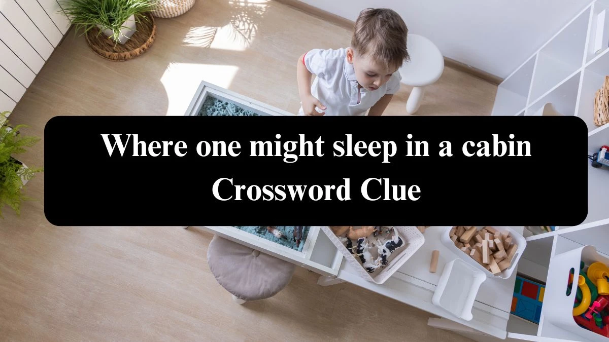 Where one might sleep in a cabin NYT Crossword Clue Puzzle Answer on August 04, 2024