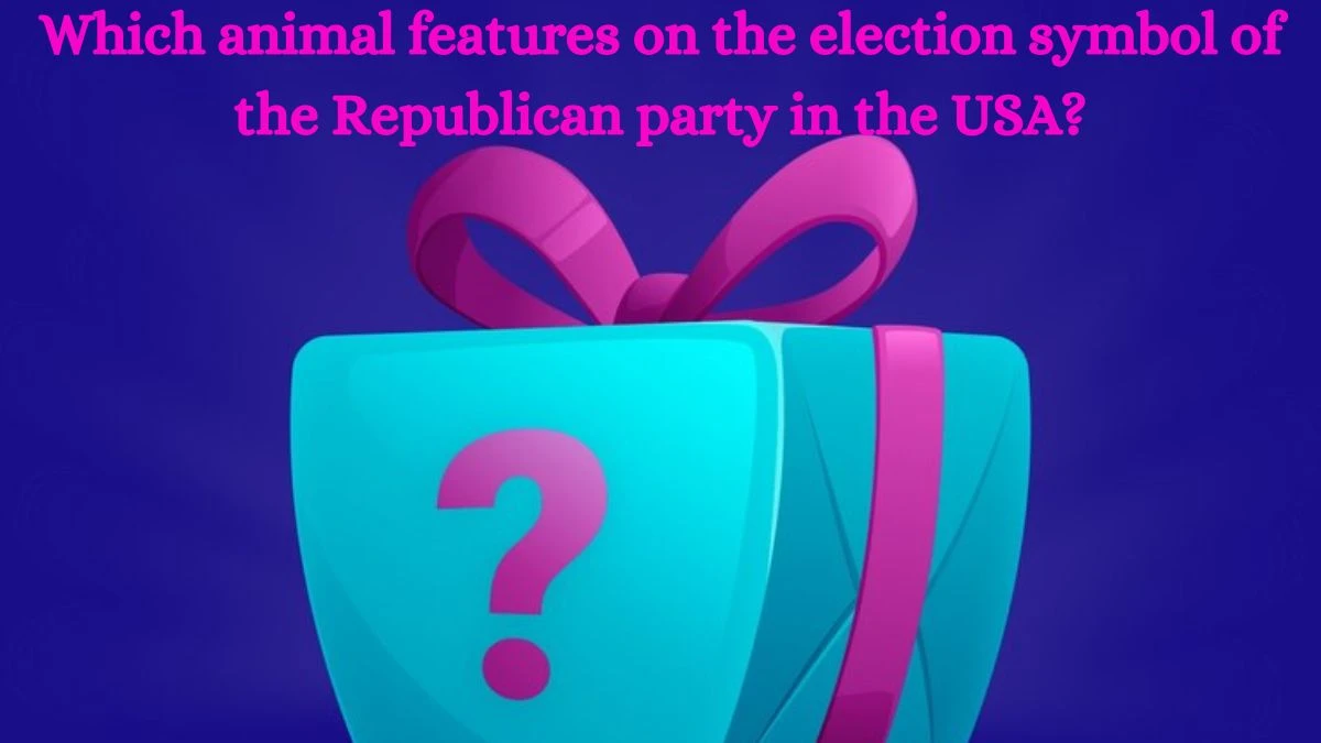 Which animal features on the election symbol of the Republican party in the USA? Amazon Quiz Answer Today August 21, 2024