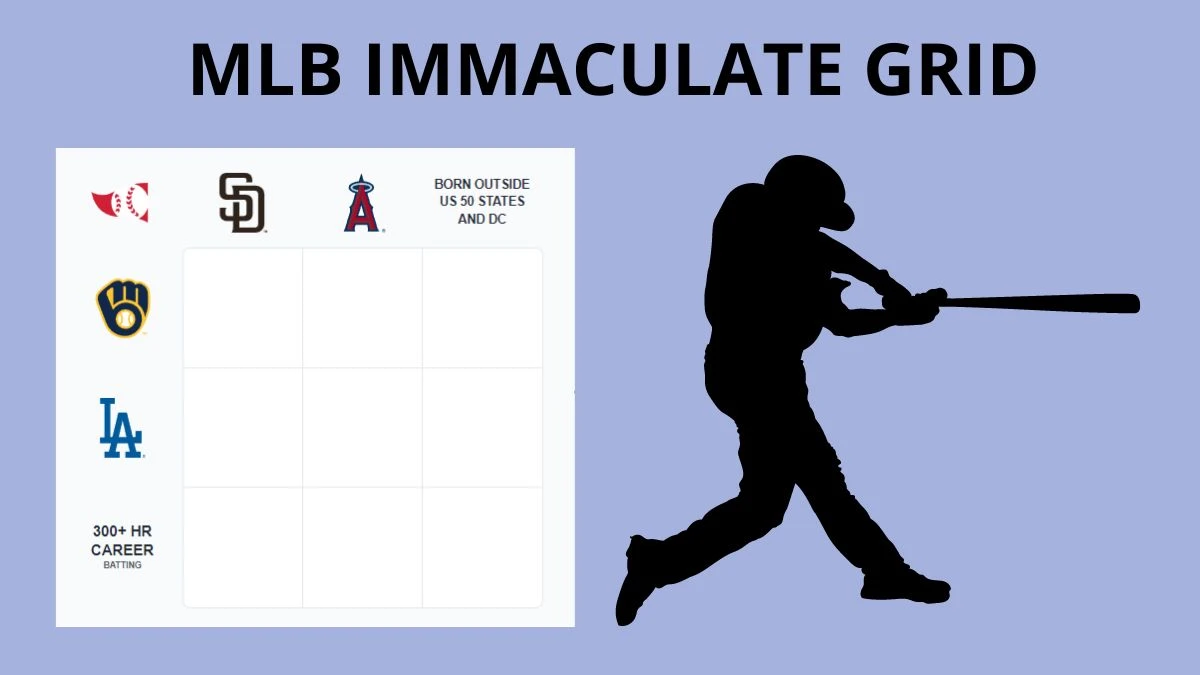 Which MLB player who hit over 300 home runs in his career and played for the Los Angeles Angels? MLB Immaculate Grid Answers for August 23 2024