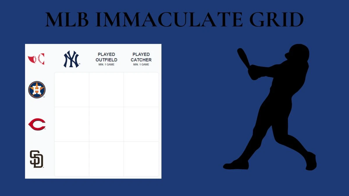 Which MLB players have played Catcher for the Cincinnati Reds? MLB Immaculate Grid Answers for August 01 2024