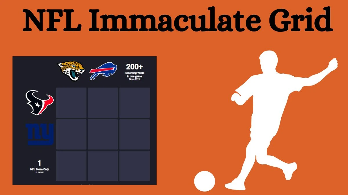 Which NFL players who have played for the 1 NFL Team Only in career and 200+ Receiving Yards in one game Since 1999? NFL Immaculate Grid Answers for August 06, 2024