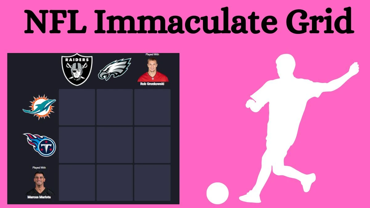 Which NFL players who have played with Marcus Mariota and Rob Gronkowski? NFL Immaculate Grid Answers for August 01, 2024