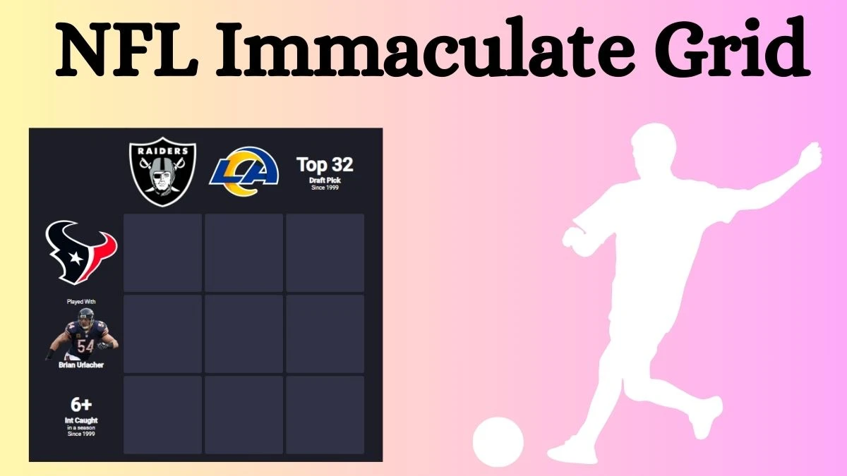 Which NFL players who played with Brian Urlacher and also played for the Top 32 Draft Pick Since 1999? NFL Immaculate Grid Answers for August 21, 2024