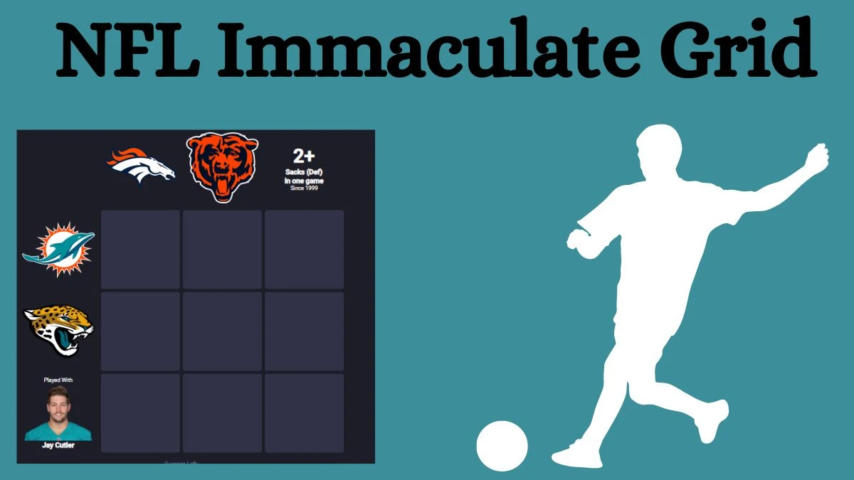 Which NFL players who played with Jay Cutler and also played for the 2+ Sacks (Def) in one game Since 1999? NFL Immaculate Grid Answers for August 16, 2024