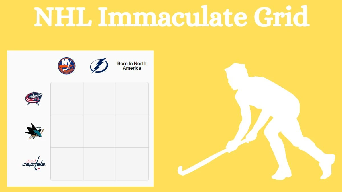 Which NHL player Born In North America has played for the Columbus Blue Jackets? NHL Immaculate Grid Answers for August 23, 2024