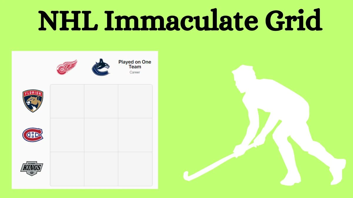 Which NHL player who has played for the Montreal Canadiens and Played on One Team Career? NHL Immaculate Grid Answers for August 06, 2024