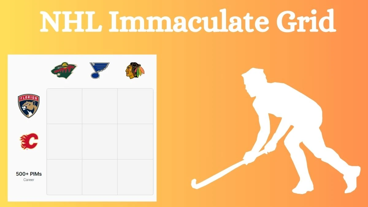 Which NHL player who played for the 500+ PIMs Career and Chicago Blackhawks? NHL Immaculate Grid Answers for August 20, 2024