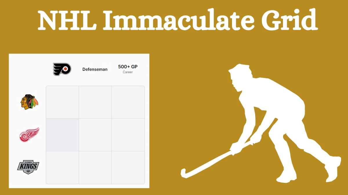 Which NHL player who played for the Chicago Blackhawks and 500+ GP Career? NHL Immaculate Grid Answers for August 16, 2024