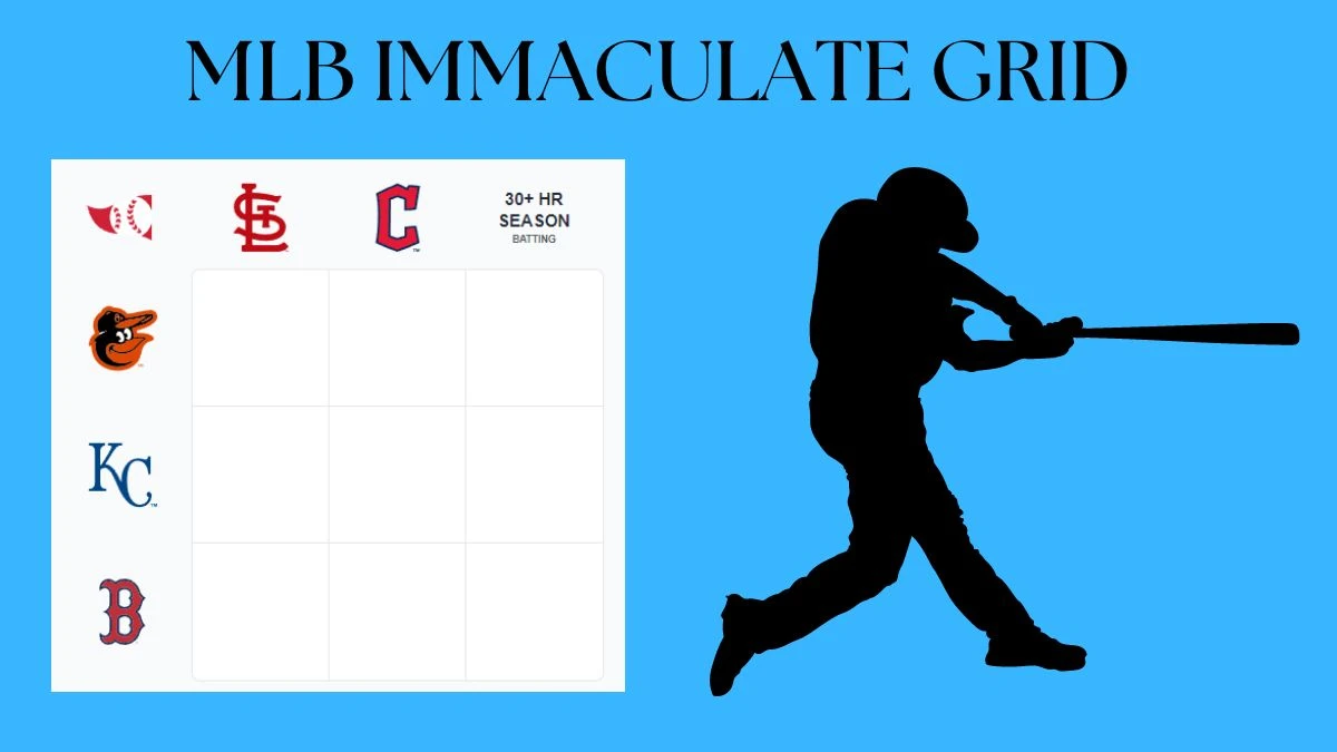 Which Player played for the Baltimore Orioles and had several seasons with 30 or more home runs? MLB Immaculate Grid Answers for August 16 2024