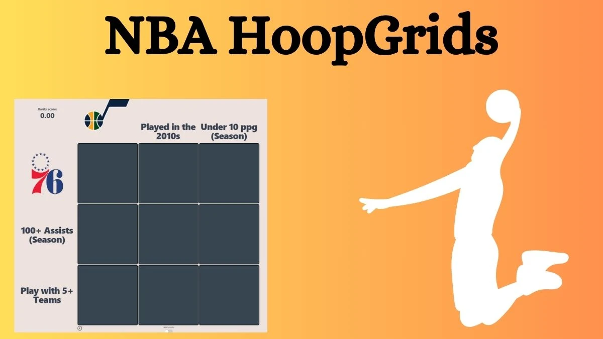 Which player who played for the 100+ Assists (Season) and Played in the 2010s? NBA HoopGrids Answers for August 12, 2024