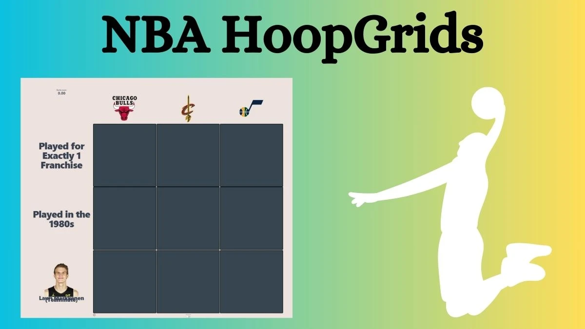 Which player who Played in the 1980s and Cleveland Cavaliers? NBA HoopGrids Answers for August 08, 2024