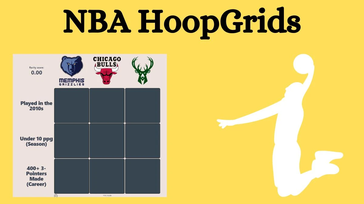 Which player who played for the Under 10 ppg (Season) and Milwaukee Bucks? NBA HoopGrids Answers for August 07, 2024