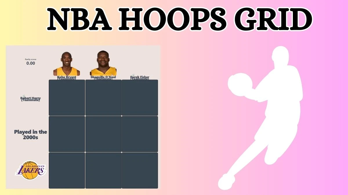 Which player who played with Kobe Bryant and also Played in the 2000s? NBA HoopGrids Answers for August 29, 2024