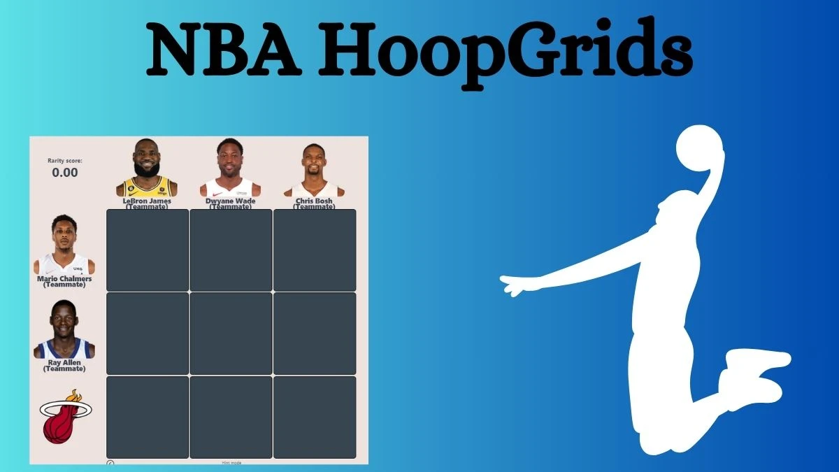 Which player who played with Mario Chalmers and also played for LeBron James? NBA HoopGrids Answers for August 13, 2024