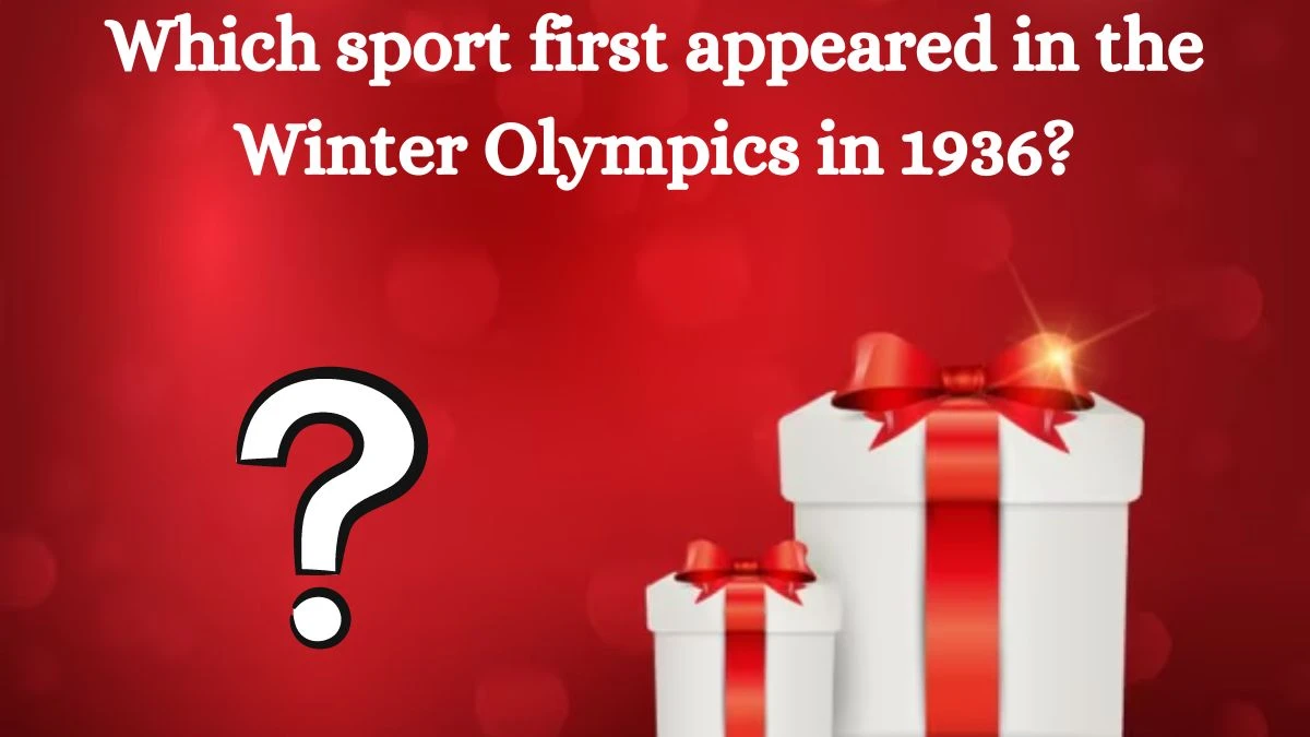 Which sport first appeared in the Winter Olympics in 1936? Amazon Quiz Answer Today August 30, 2024