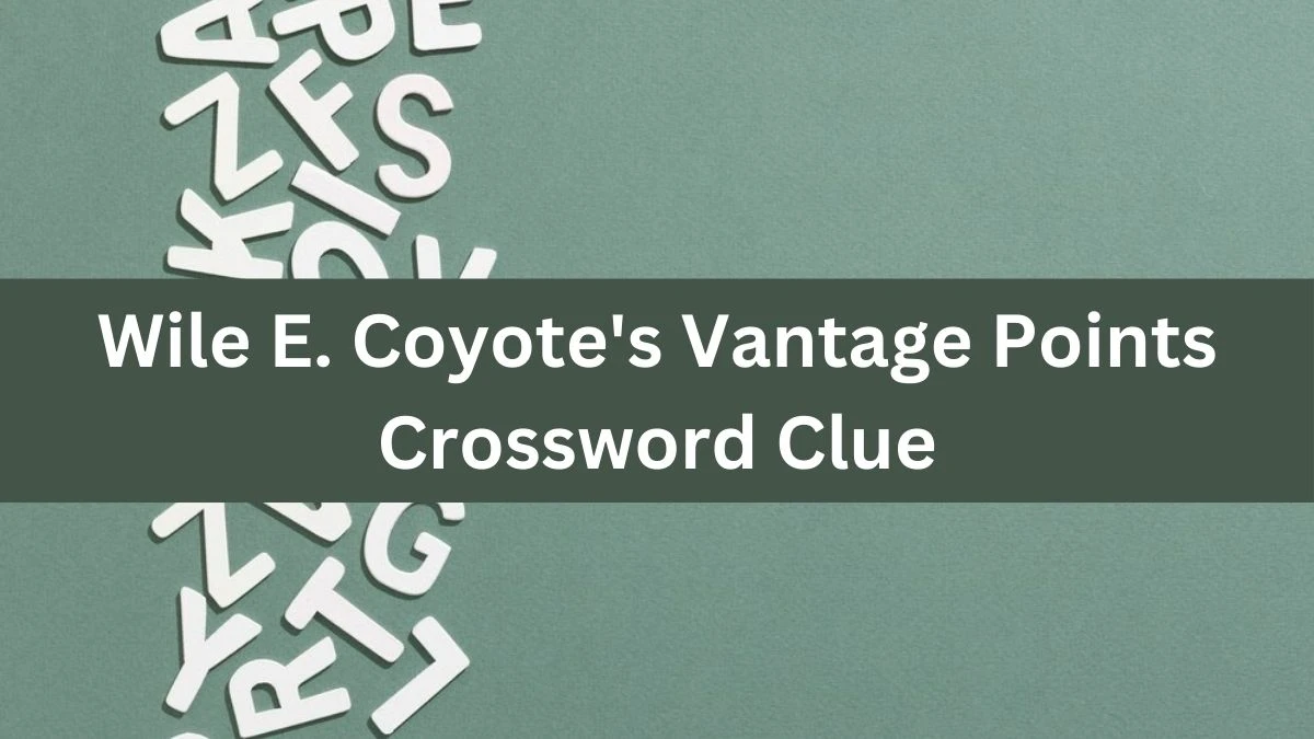 Wile E. Coyote's Vantage Points Crossword Clue Puzzle Answer from August 01, 2024