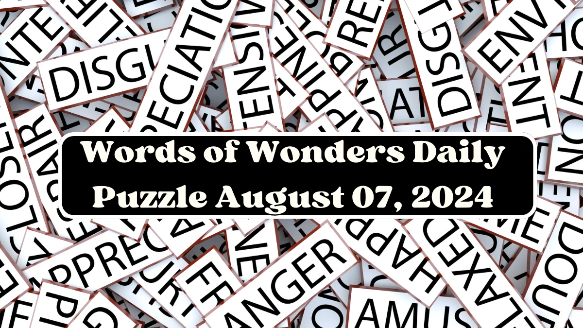 Words of Wonders Daily Puzzle August 07, 2024 Answers