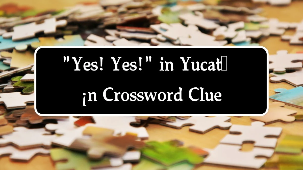 LA Times Yes! Yes! in Yucatan Crossword Clue Answers with 4 Letters from August 14, 2024