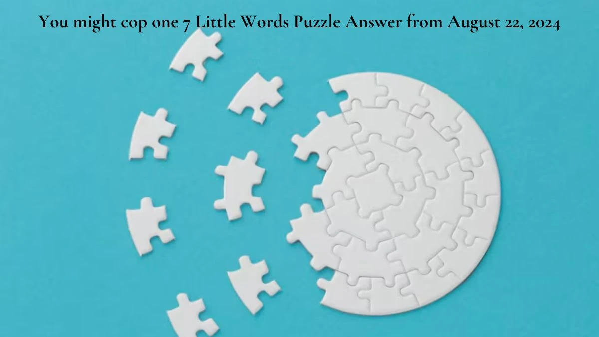 You might cop one 7 Little Words Puzzle Answers from August 22, 2024