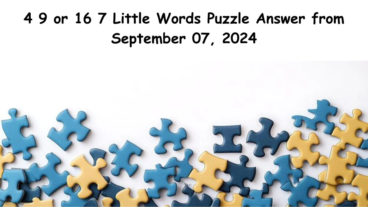 4 9 or 16 7 Little Words Puzzle Answer from September 07, 2024